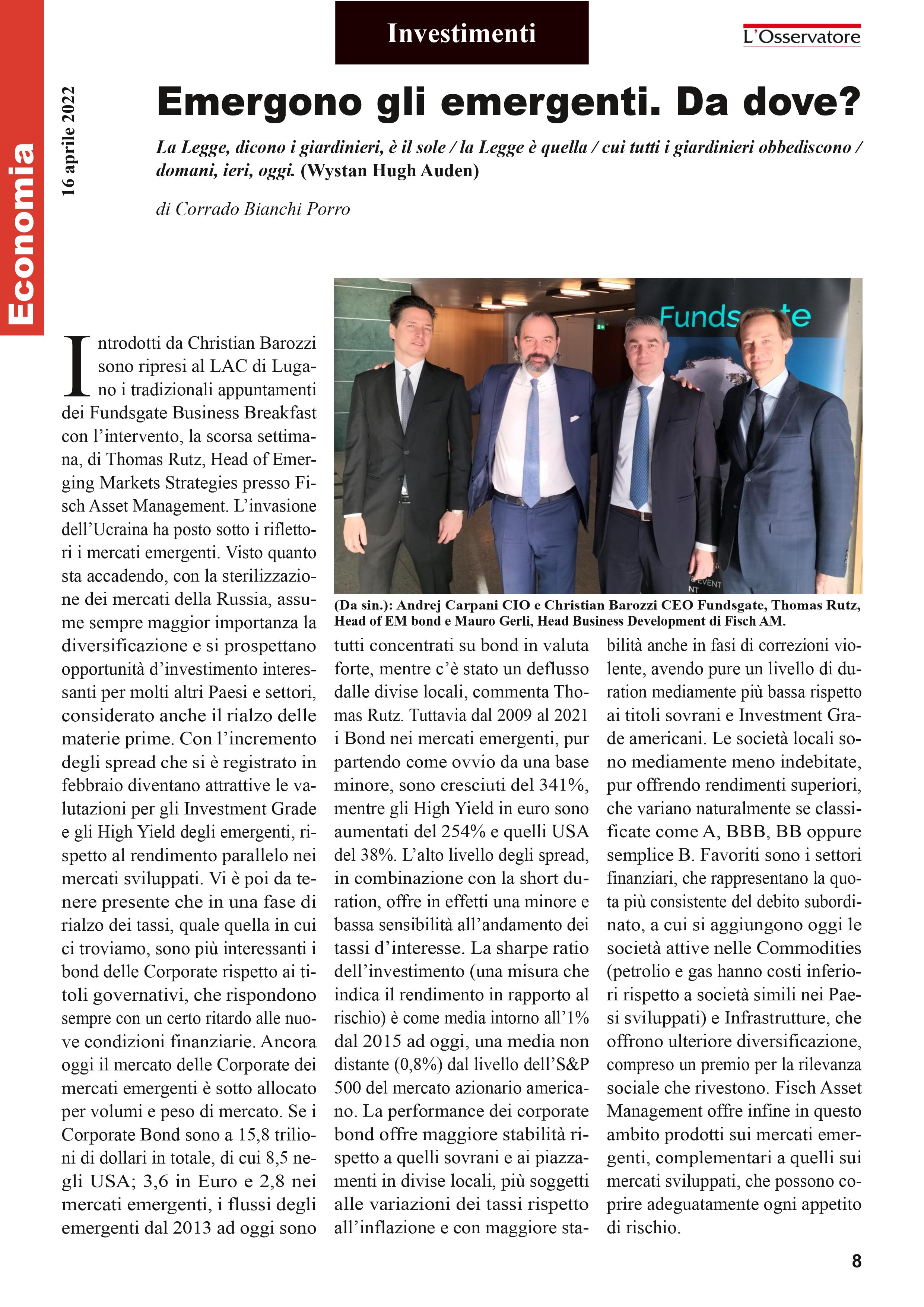 Fundsgate Business Breakfast Fisch AM